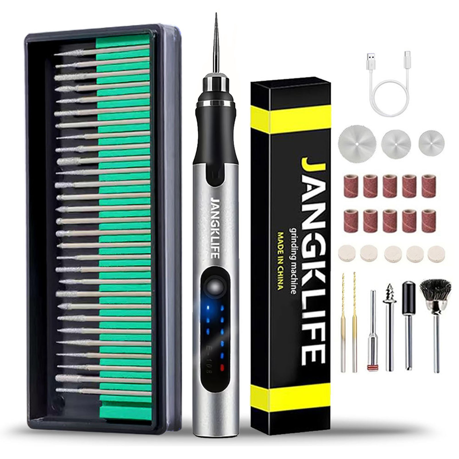 Cordless Rotary Tool Kit Accessories - USB akülü döner Tool Kit için