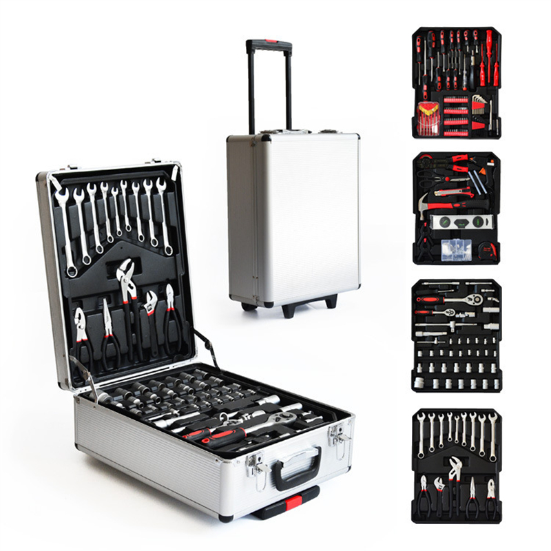 Hand Tools - 186 Parça Alüminyum Kılıflı Tekerlekli Tamirci