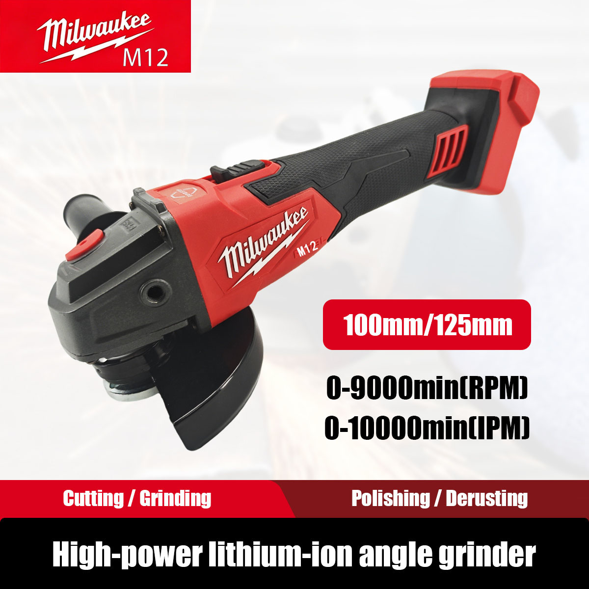 Brushless Angle Grinder Battery Powered - Milwaukee M12 M18 Fırçasız Açı Taşlama