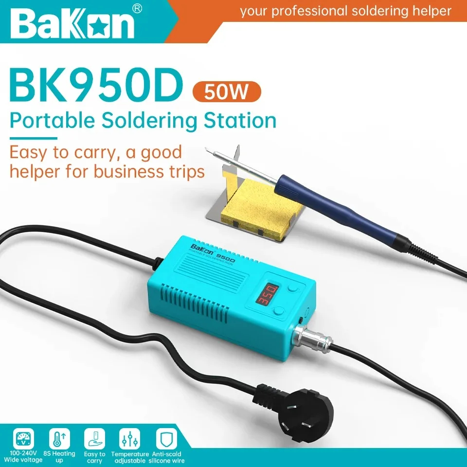 Digital Soldering Station T12 - Bakon BK950D Lehimleme İstasyonu Estación T12
