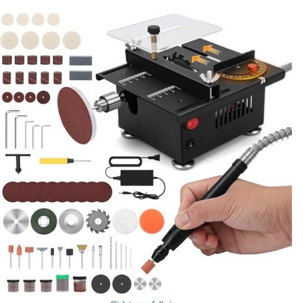 Mini Table Saw For Woodworking - Mini Elektrikli Masa Testeresi Hassas Kesim
