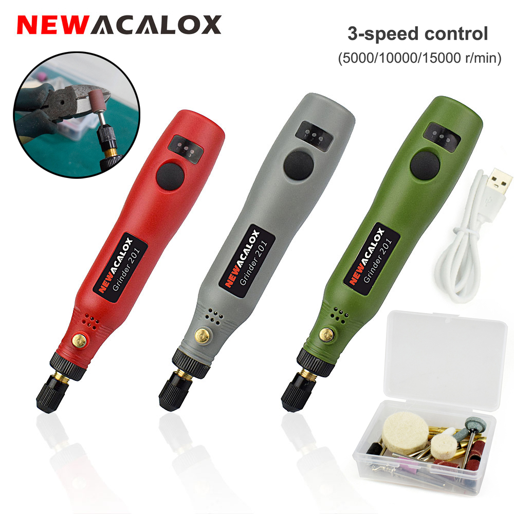 Cordless Rotary Tool Kit Accessories - NEWACALOX Akülü Değişken Hız Döner Aletler