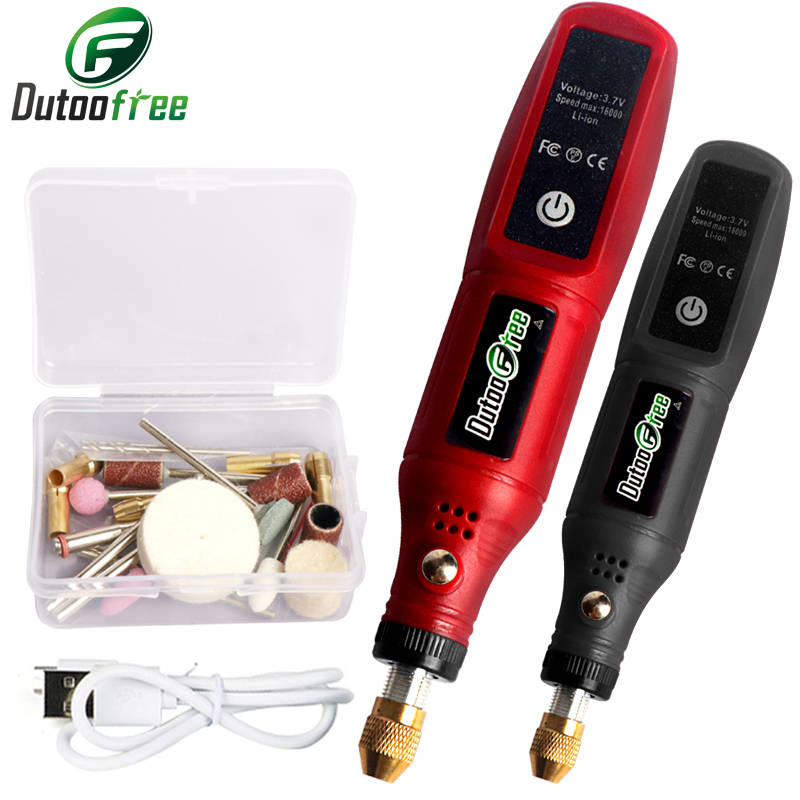 Cordless Rotary Tool Kit Accessories - USB akülü döner alet kiti ağaç