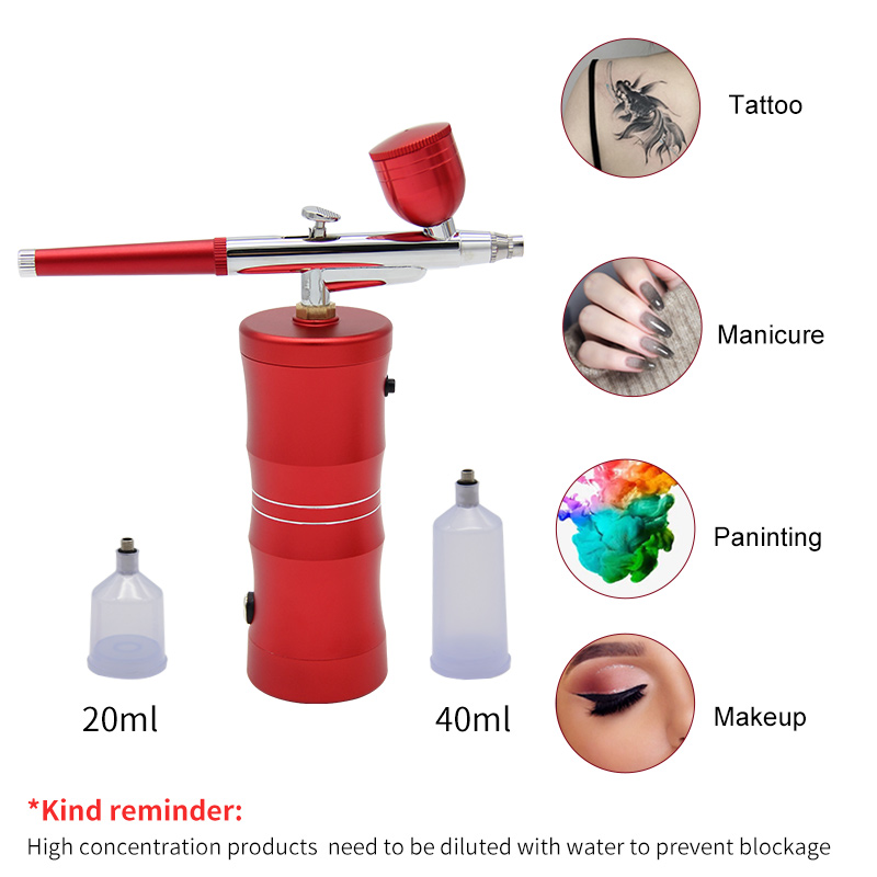 Mini Airbrush Nano oksijen bas - Airbrush Kit With Mini Compressor incelemesi ve fiyatı