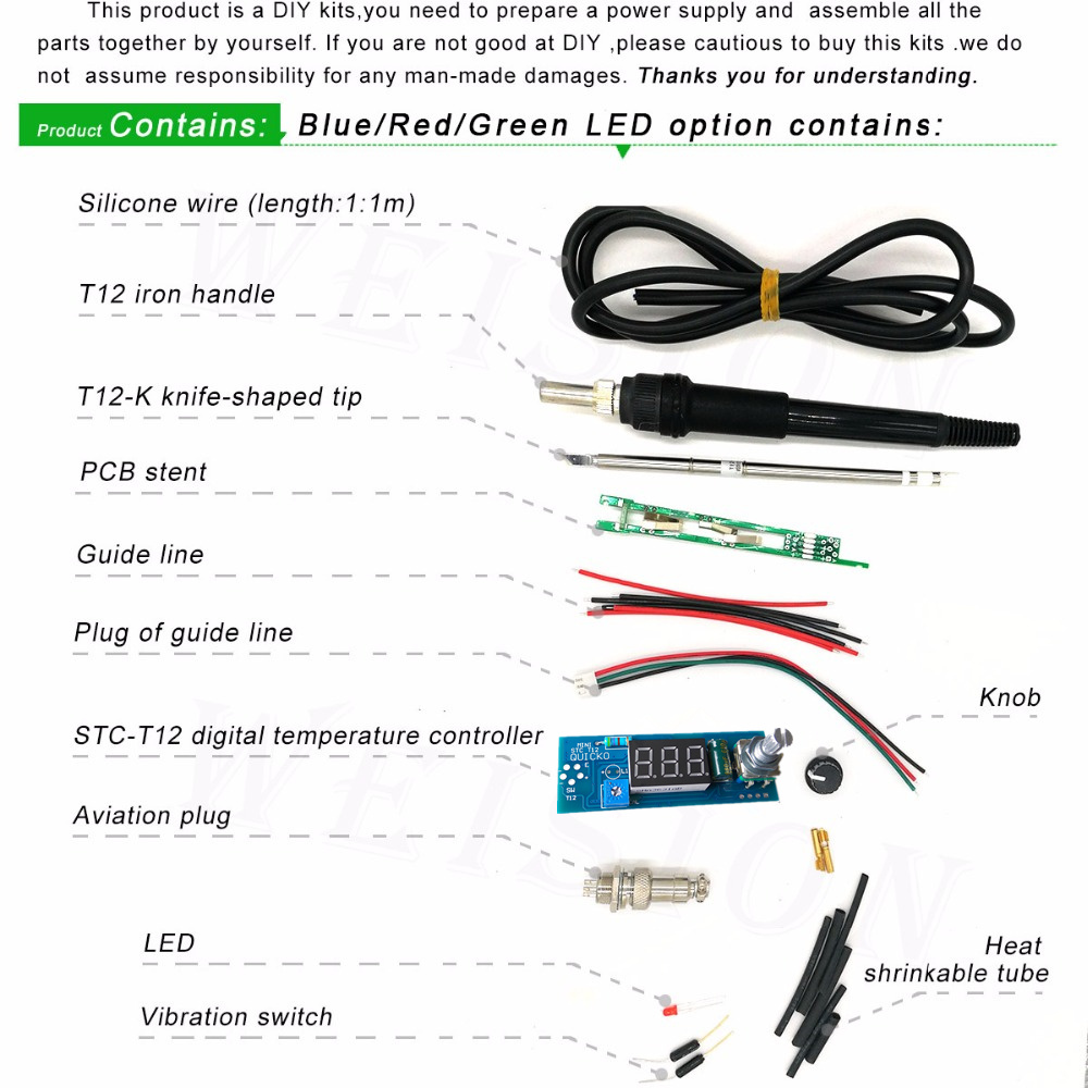 STC-T12 havya DIY kitleri/Biri - Digital Soldering Station T12 incelemesi ve fiyatı
