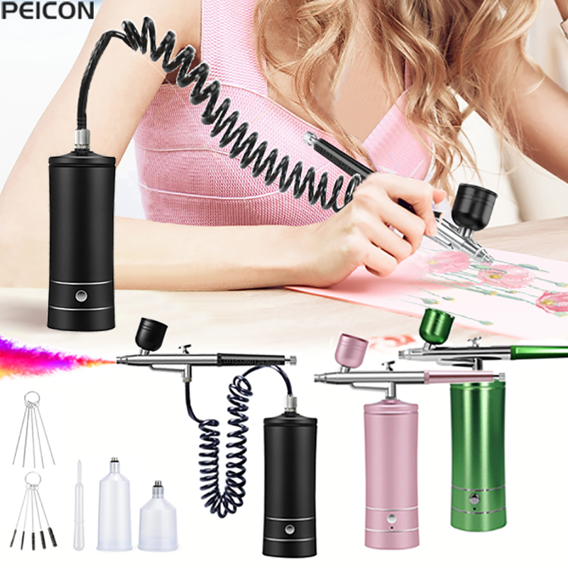 Airbrush Boyama Airbrush Kompr - Airbrush Kit With Mini Compressor incelemesi ve fiyatı