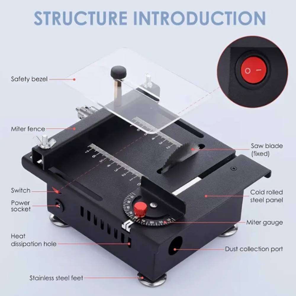 Mini Elektrikli Masa Testeresi - Mini Table Saw For Woodworking incelemesi ve fiyatı