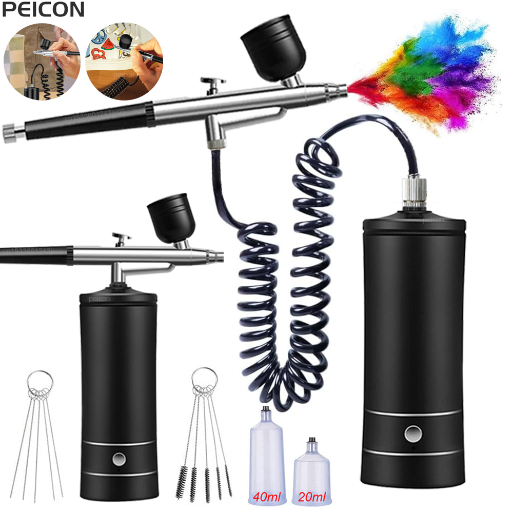 Kompresörlü Airbrush Taşınabil - Airbrush Kit With Mini Compressor incelemesi ve fiyatı