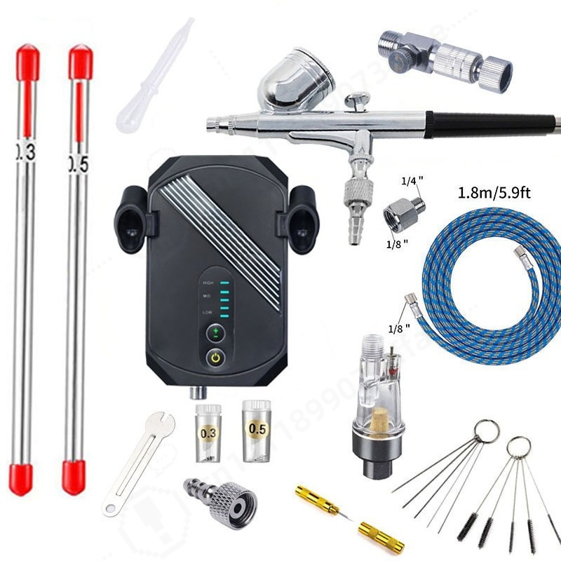 Mini Airbrush Kompresör Kiti,  - Airbrush Kit With Mini Compressor incelemesi ve fiyatı