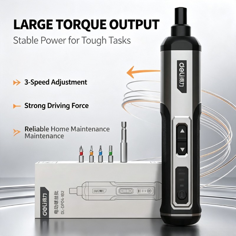 Deli 4V 3 Hızlı Kablosuz Elekt - Electric Screwdriver Rechargeable Usb incelemesi ve fiyatı