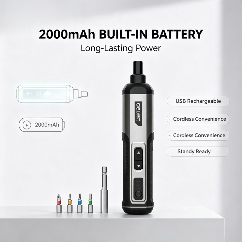 Deli 4V 3 Hızlı Kablosuz Elekt - Electric Screwdriver Rechargeable Usb incelemesi ve fiyatı