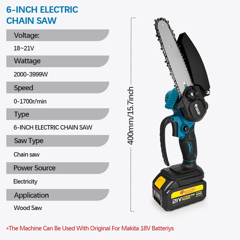 1700RPM 6 İnç Mini Kablosuz El - Mini Electric Chainsaw 6 Inch incelemesi ve fiyatı