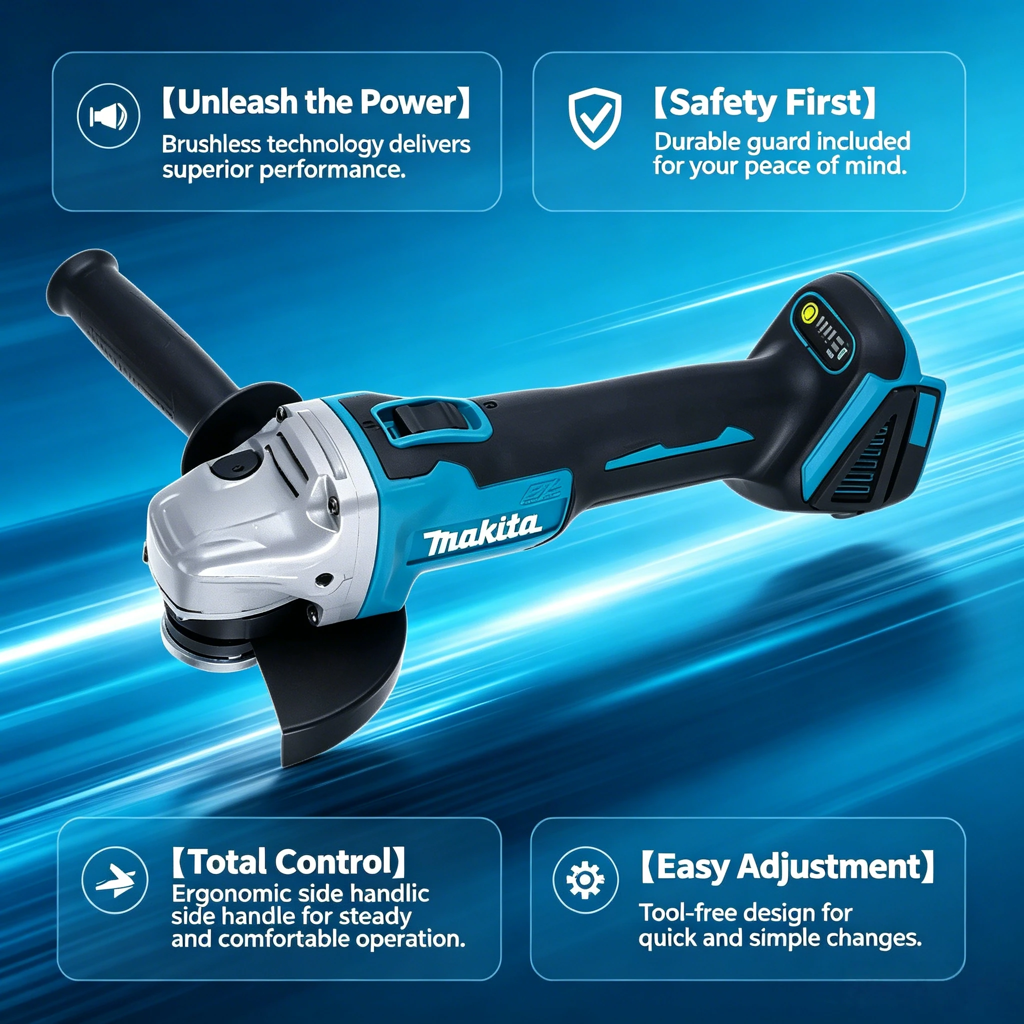 Makita DGA504 Fırçasız Açı Taş - Brushless Angle Grinder Battery Powered incelemesi ve fiyatı
