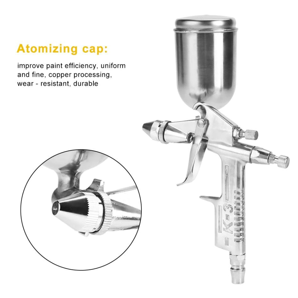 125 ml Mini Püskürtme Tabancas - Airbrush Kit With Mini Compressor incelemesi ve fiyatı