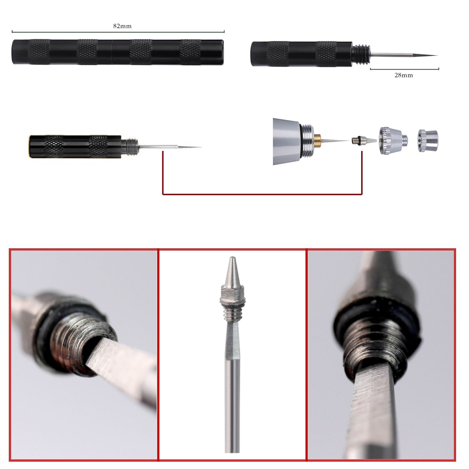 SAGUD 19 Parça Airbrush Temizl - Airbrush Kit With Mini Compressor incelemesi ve fiyatı