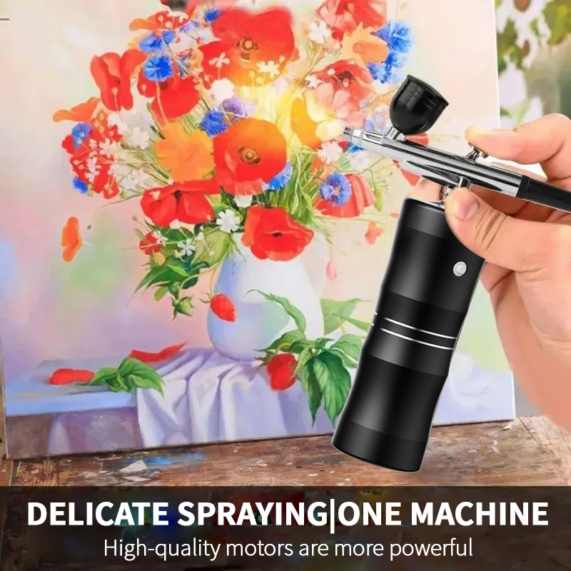 Oksijen Sprey Mini Hava Kompre - Airbrush Kit With Mini Compressor incelemesi ve fiyatı